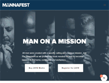 Tablet Screenshot of mannafestconference.com